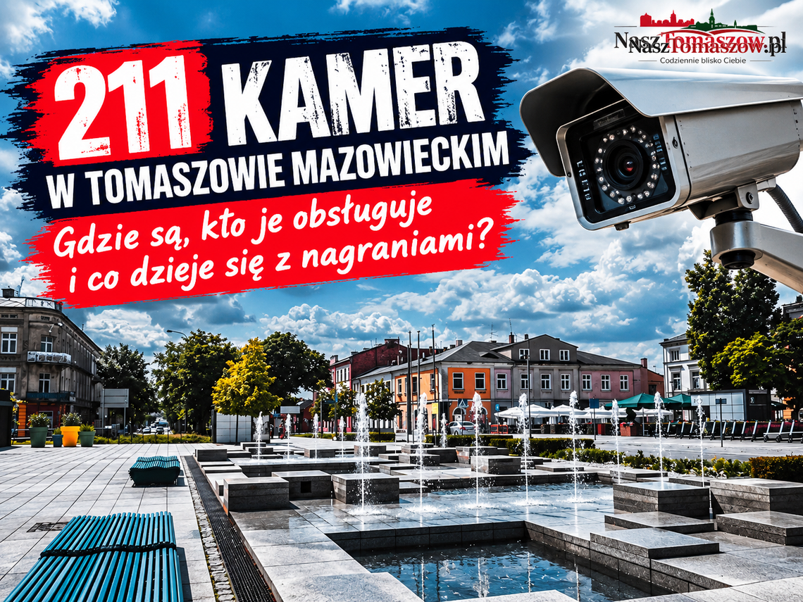 211 kamer patrzy na Tomaszów. Gdzie są, kto je obsługuje i co dzieje się z nagraniami?