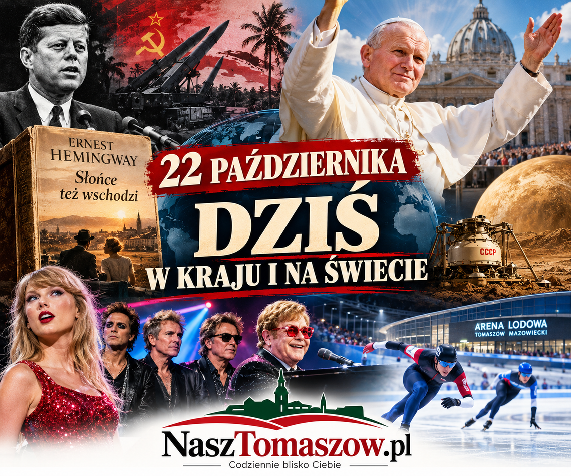 22 października w historii. „Nie lękajcie się!”, świat na krawędzi wojny nuklearnej i sto lat wielkiej powieści Hemingwaya 22 października w historii. „Nie lękajcie się!”, świat na krawędzi wojny nuklearnej i sto lat wielkiej powieści Hemingwaya