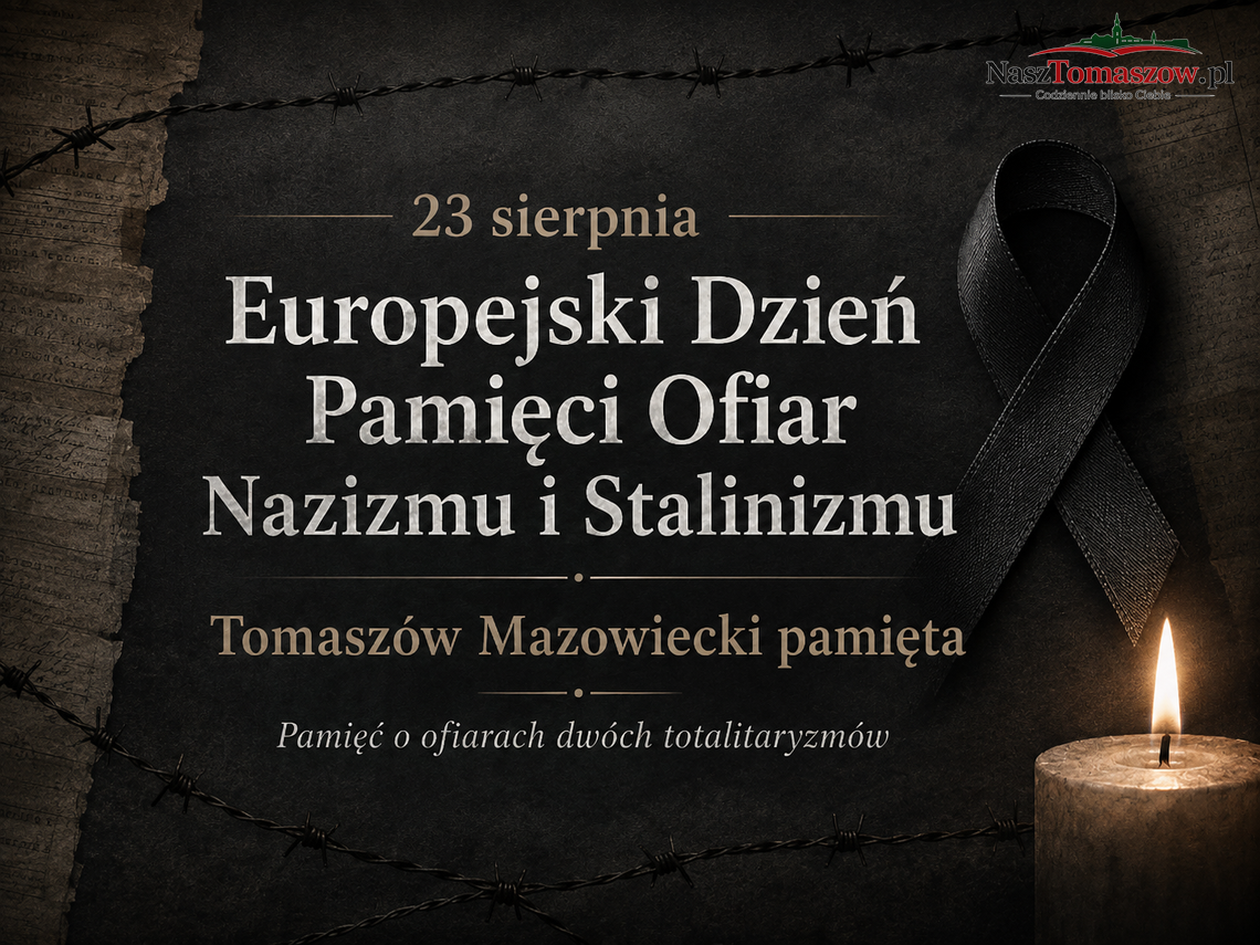 23 sierpnia. Dwa totalitaryzmy, miliony ofiar. Tomaszów też ma swoją pamięć