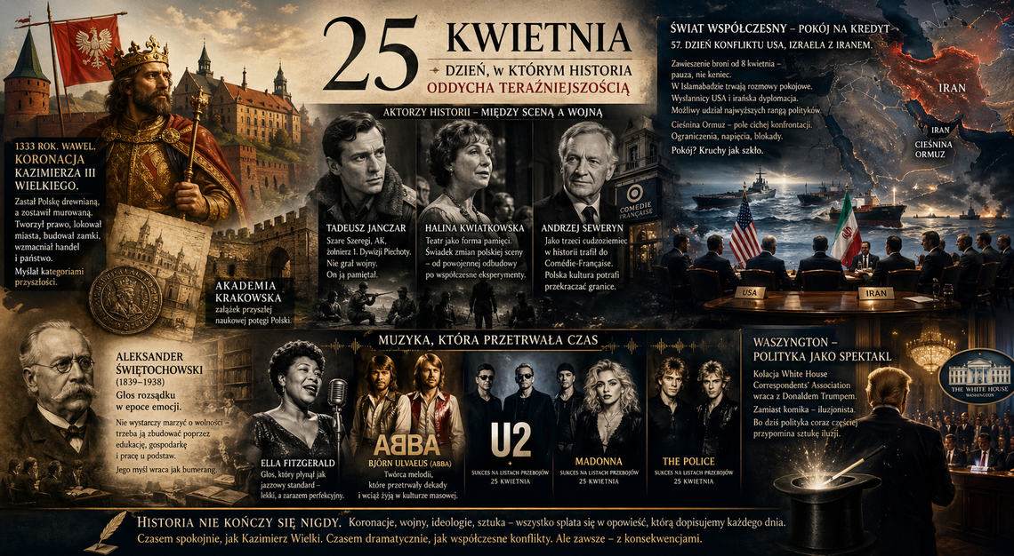 25 kwietnia – dzień, w którym historia oddycha teraźniejszością