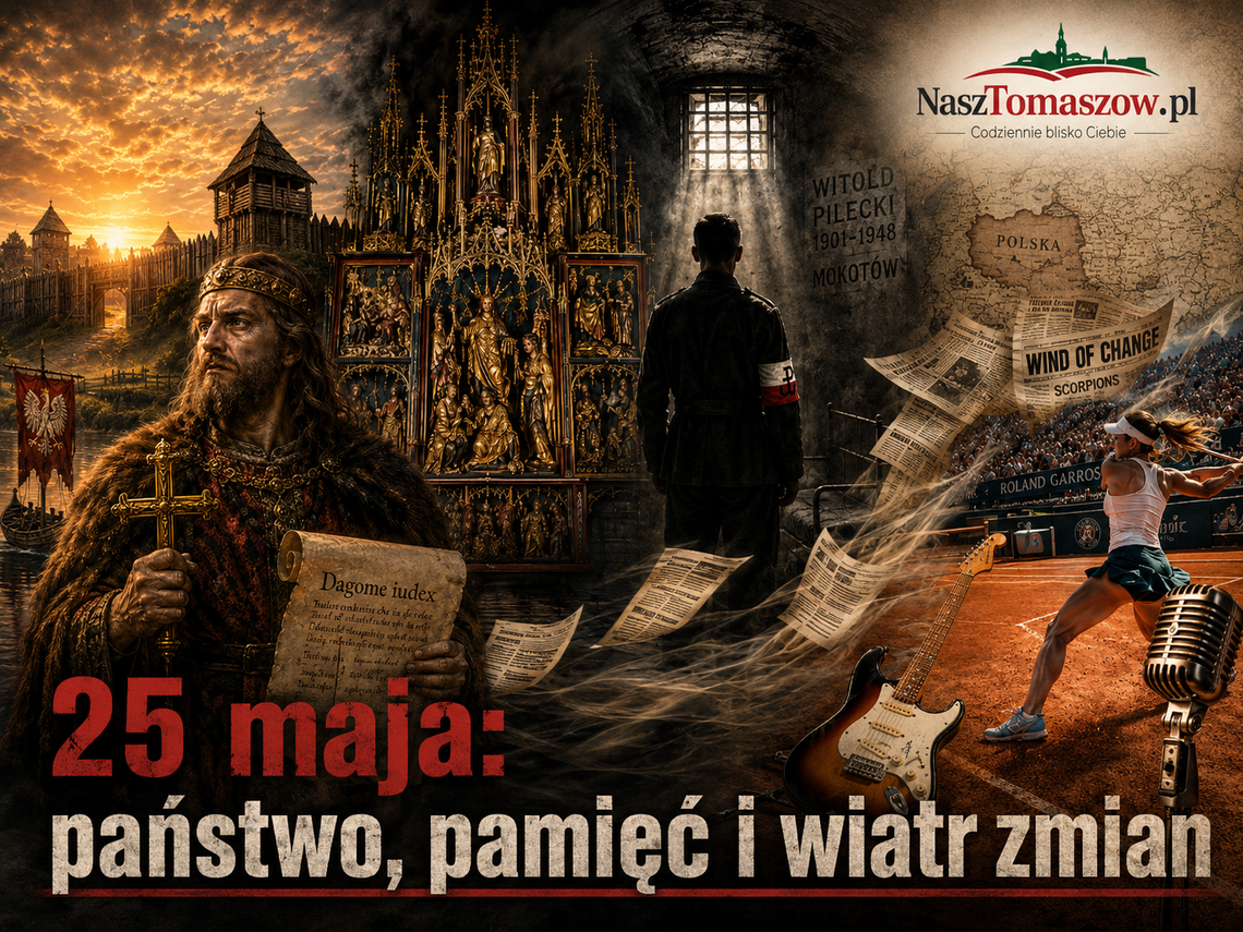 25 maja: od Mieszka I po Pileckiego, od ołtarza Wita Stwosza po „Wind of Change”. Historia przypomina, że państwo, wolność i pamięć nigdy nie są dane raz na zawsze