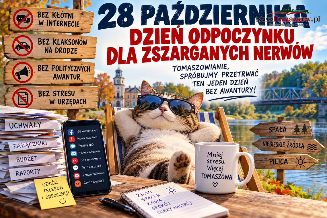 28 października odpoczywają zszargane nerwy. Tomaszowianie, spróbujmy przetrwać ten jeden dzień bez awantury! 28 października odpoczywają zszargane nerwy. Tomaszowianie, spróbujmy przetrwać ten jeden dzień bez awantury!