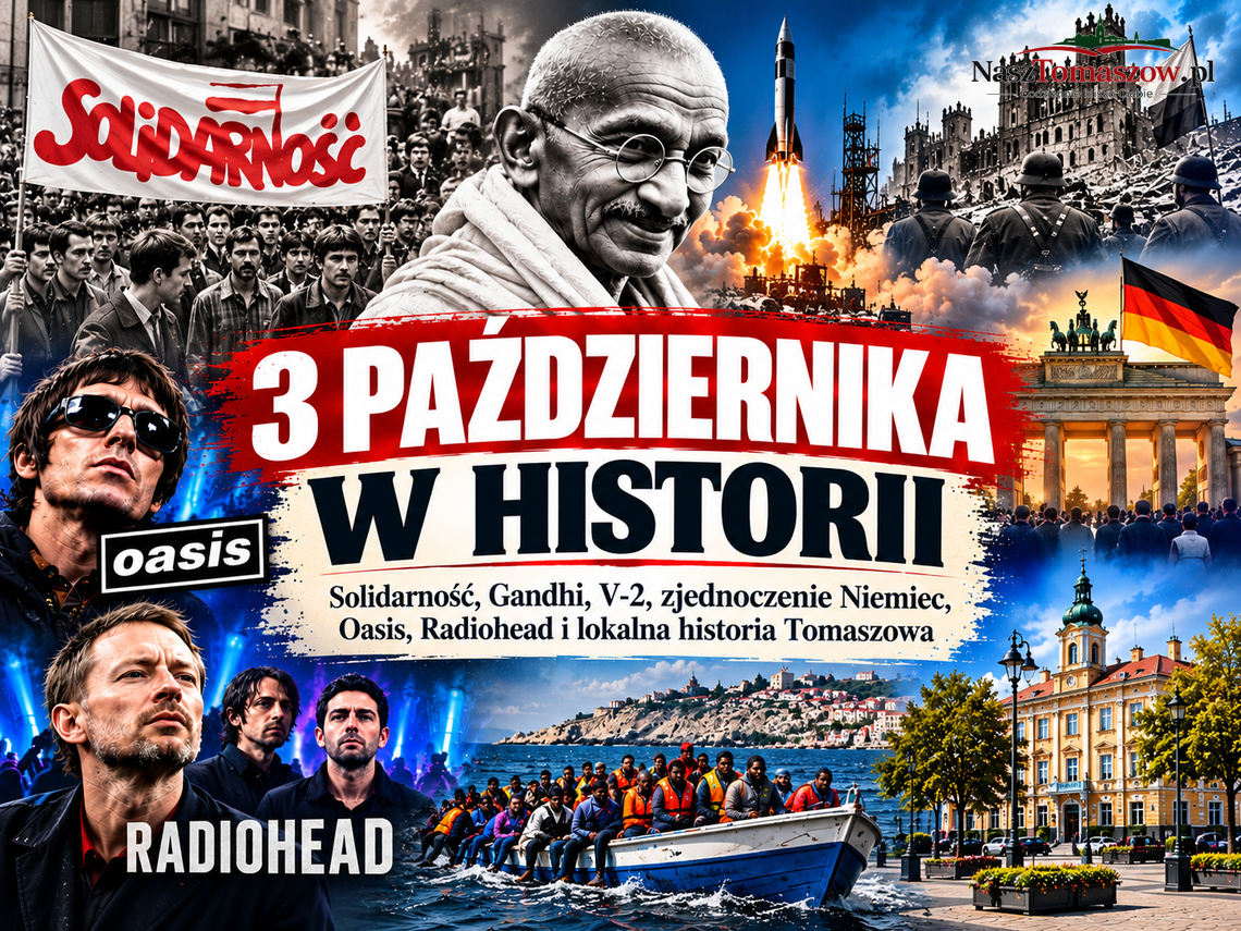 3 października w historii. Solidarność zatrzymała kraj, Niemcy odzyskały jedność, a V-2 otworzyła epokę rakiet 3 października w historii. Solidarność zatrzymała kraj, Niemcy odzyskały jedność, a V-2 otworzyła epokę rakiet