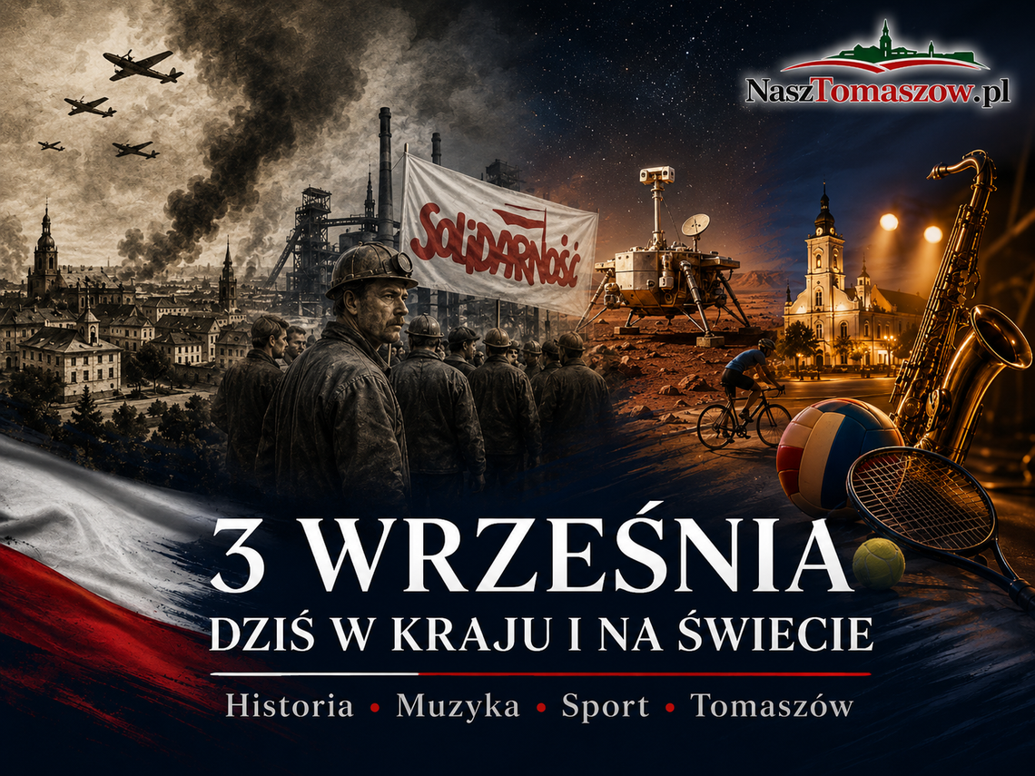 3 września. Zachód wchodzi do wojny, Tomaszów znów pod bombami. Jastrzębie, Mars, Fogg i wielki sportowy czwartek