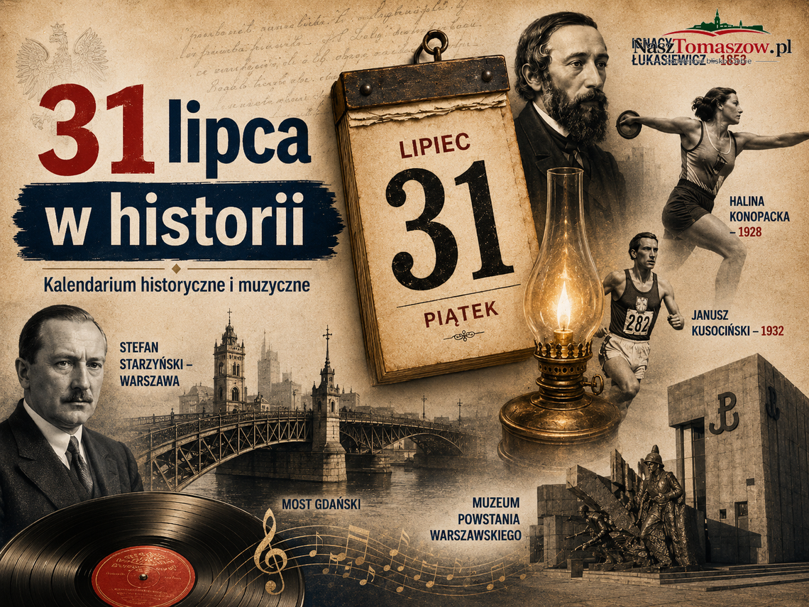 31 lipca w historii. Złoto Konopackiej i Kusocińskiego, światło Łukasiewicza oraz trudna pamięć Akcji „Wisła” 31 lipca w historii. Złoto Konopackiej i Kusocińskiego, światło Łukasiewicza oraz trudna pamięć Akcji „Wisła”