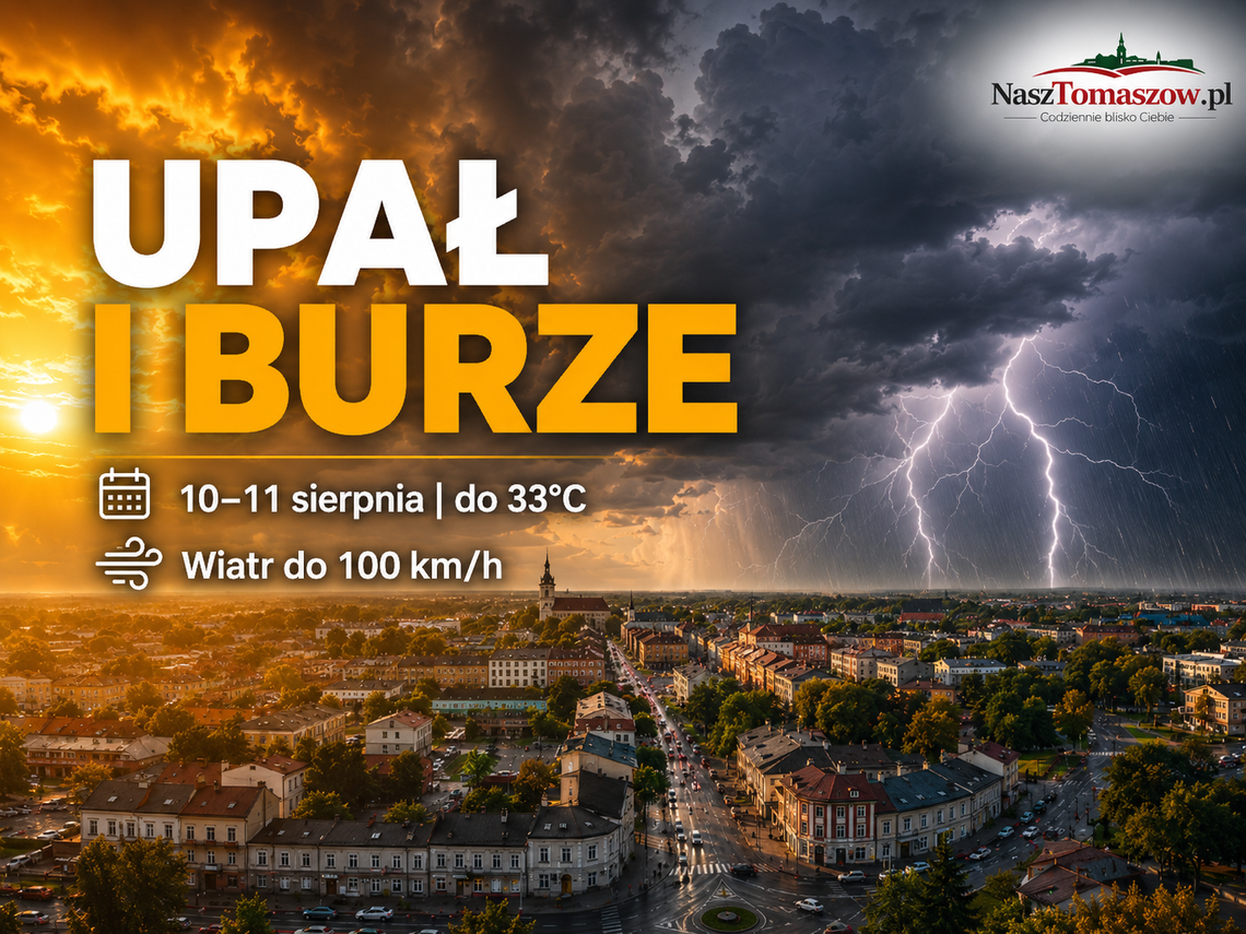 33 stopnie, potem grad i wiatr do 80 km/h. IMGW ostrzega Tomaszów i powiat 33 stopnie, potem grad i wiatr do 80 km/h. IMGW ostrzega Tomaszów i powiat