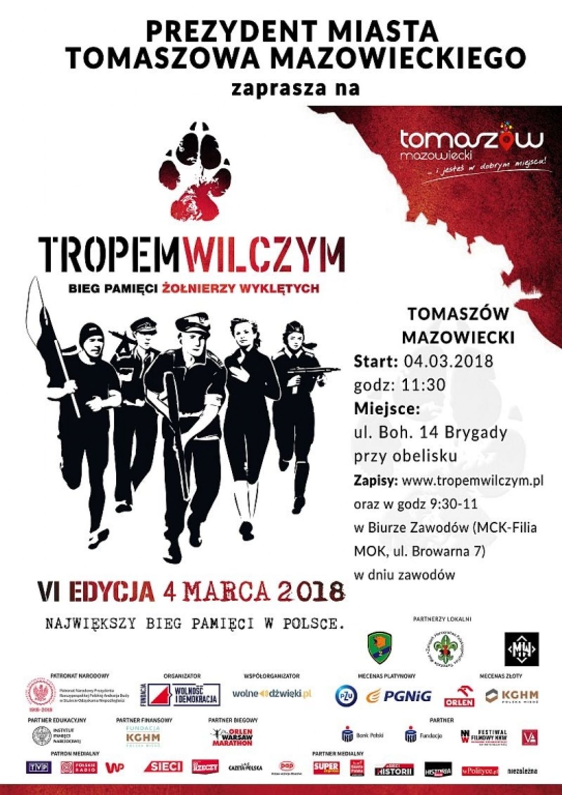 4 marca weź udział w biegu pamięci Żołnierzy Wyklętych