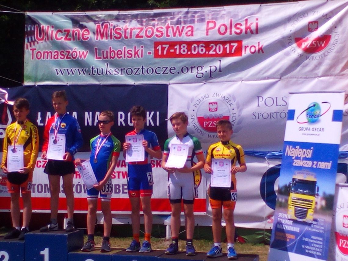 4 srebra Jakuba Piotrowskiego w Ulicznych Mistrzostwach Polski w jeździe szybkiej na wrotkach w Tomaszowie Lubelskim