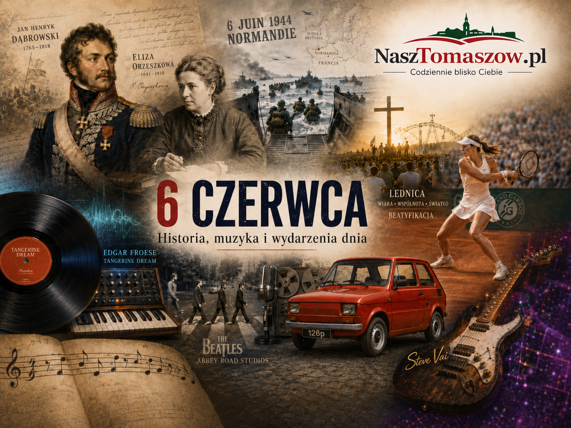 6 czerwca: Dąbrowski, Orzeszkowa, D-Day, Beatlesi i mały Fiat, który zmotoryzował Polskę