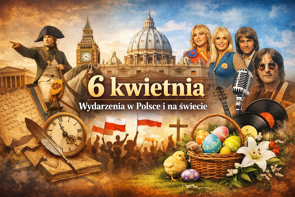 6 kwietnia – najważniejsze wydarzenia w Polsce i na świecie. Kalendarium historyczne i muzyczne