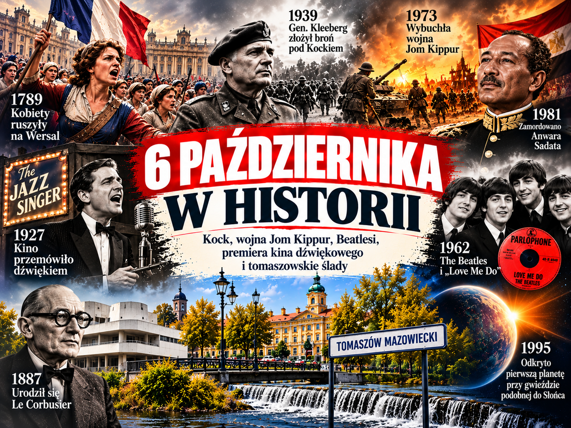 6 października w historii: Kock, wojna Jom Kippur i narodziny kina dźwiękowego