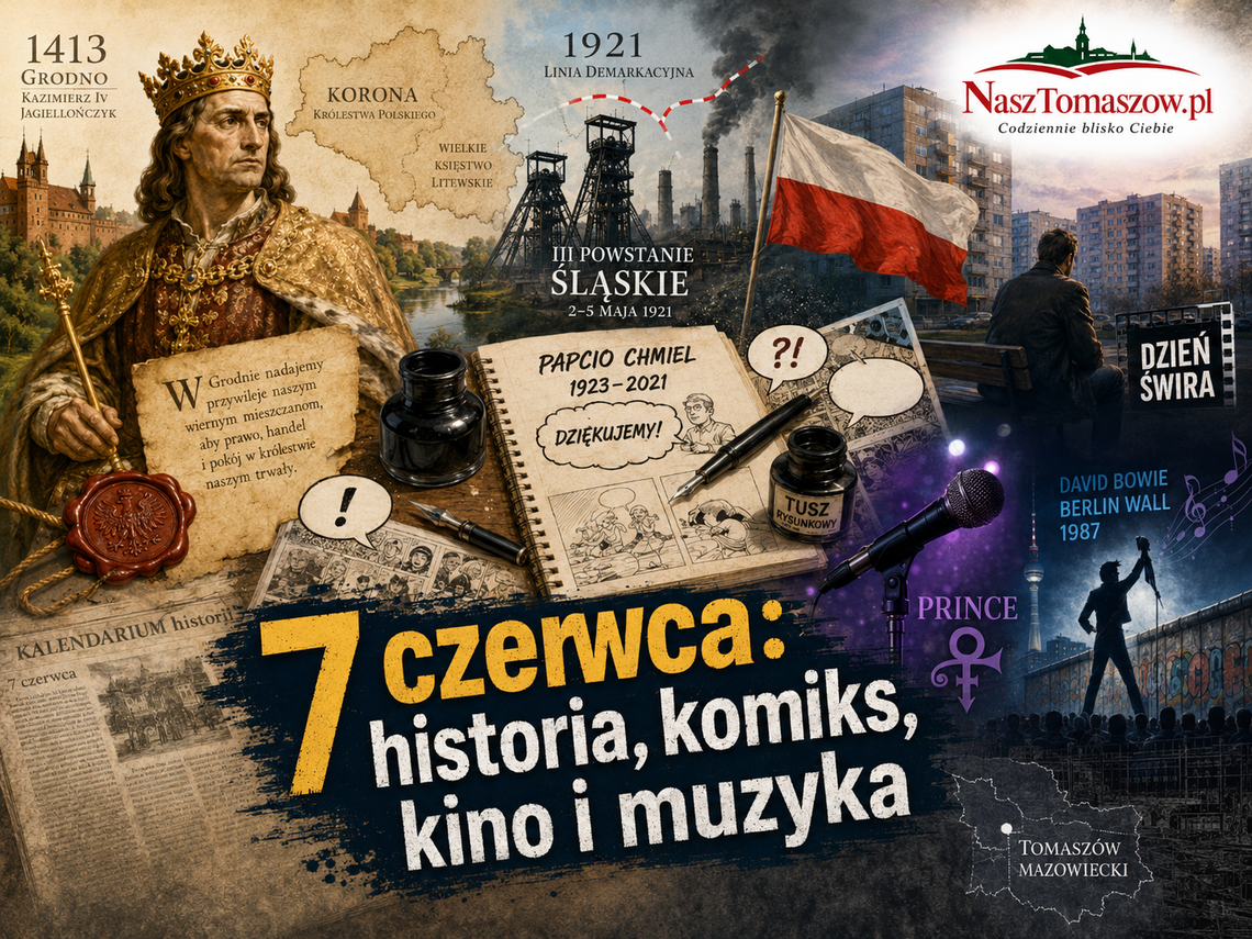 7 czerwca: Jagiellończyk, powstanie śląskie, Papcio Chmiel, „Dzień świra” i fioletowy deszcz Prince’a