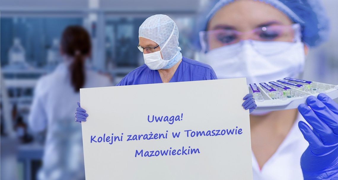 7 kolejnych osób w Tomaszowie zarażonych koronawirsem