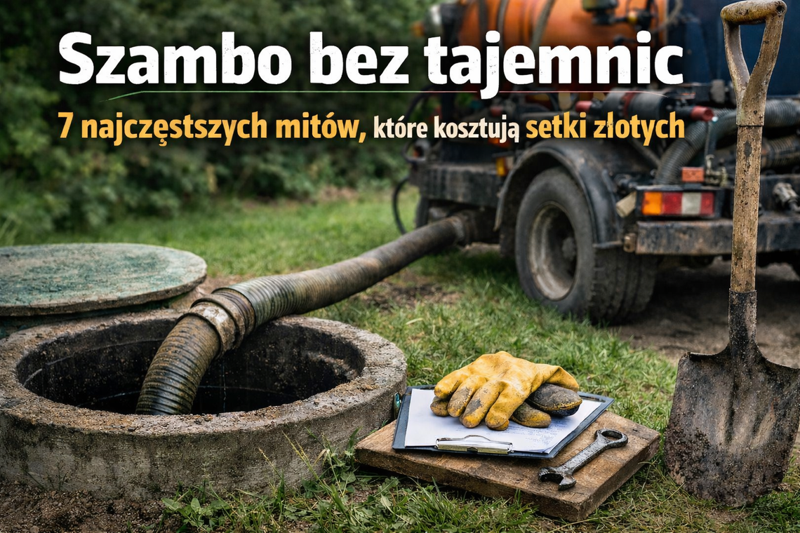 Szambo bez tajemnic – 7 najczęstszych mitów, które kosztują właścicieli domów setki złotych Szambo bez tajemnic – 7 najczęstszych mitów, które kosztują właścicieli domów setki złotych