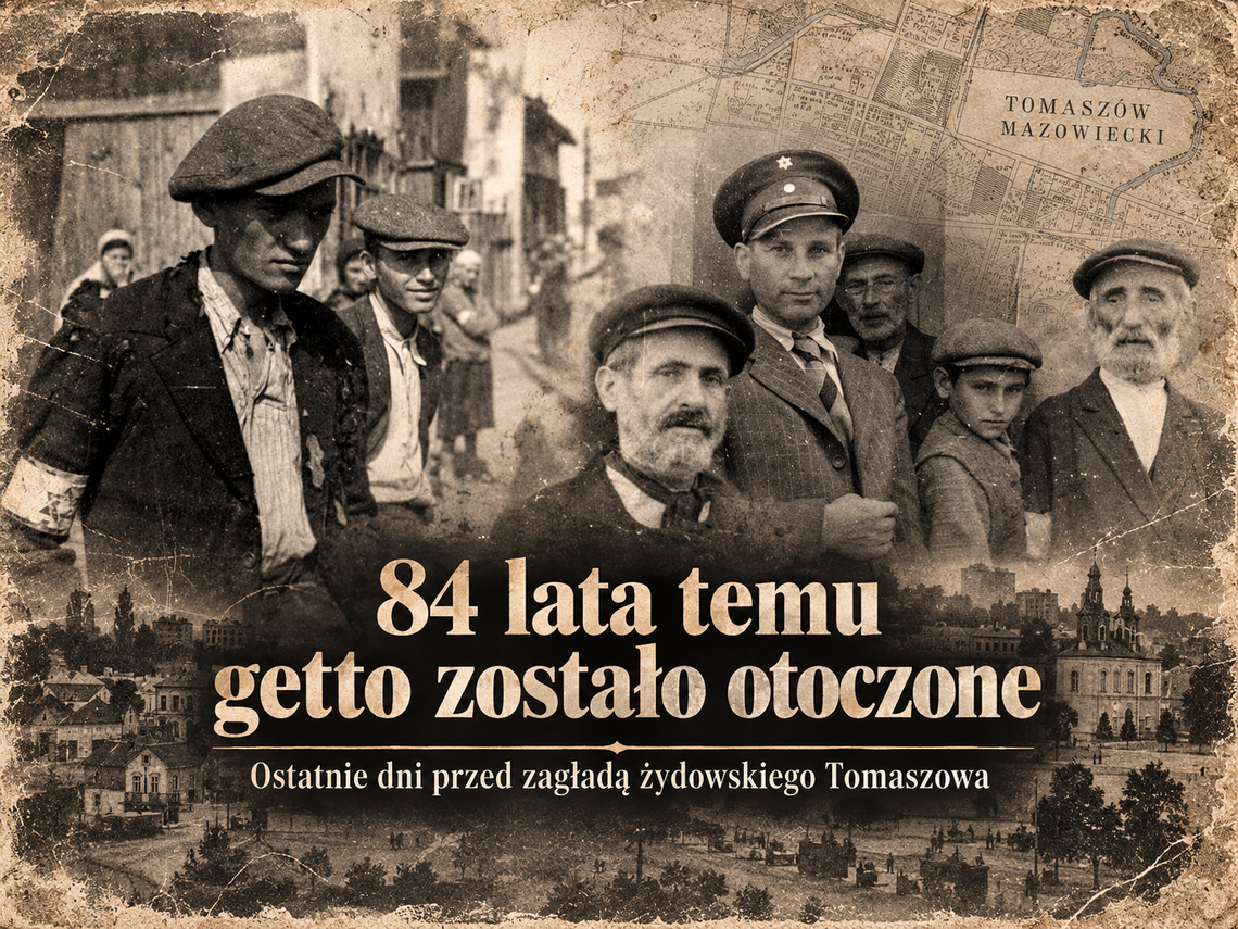 84 lata temu getto zostało otoczone. Ostatnie dni przed zagładą żydowskiego Tomaszowa