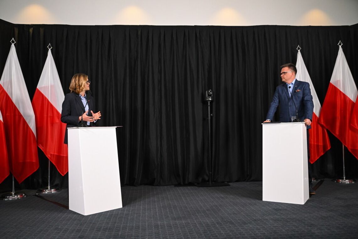 Aborcja, związki partnerskie, prawa pracownicze tematami debaty między Biejat a Hołownią