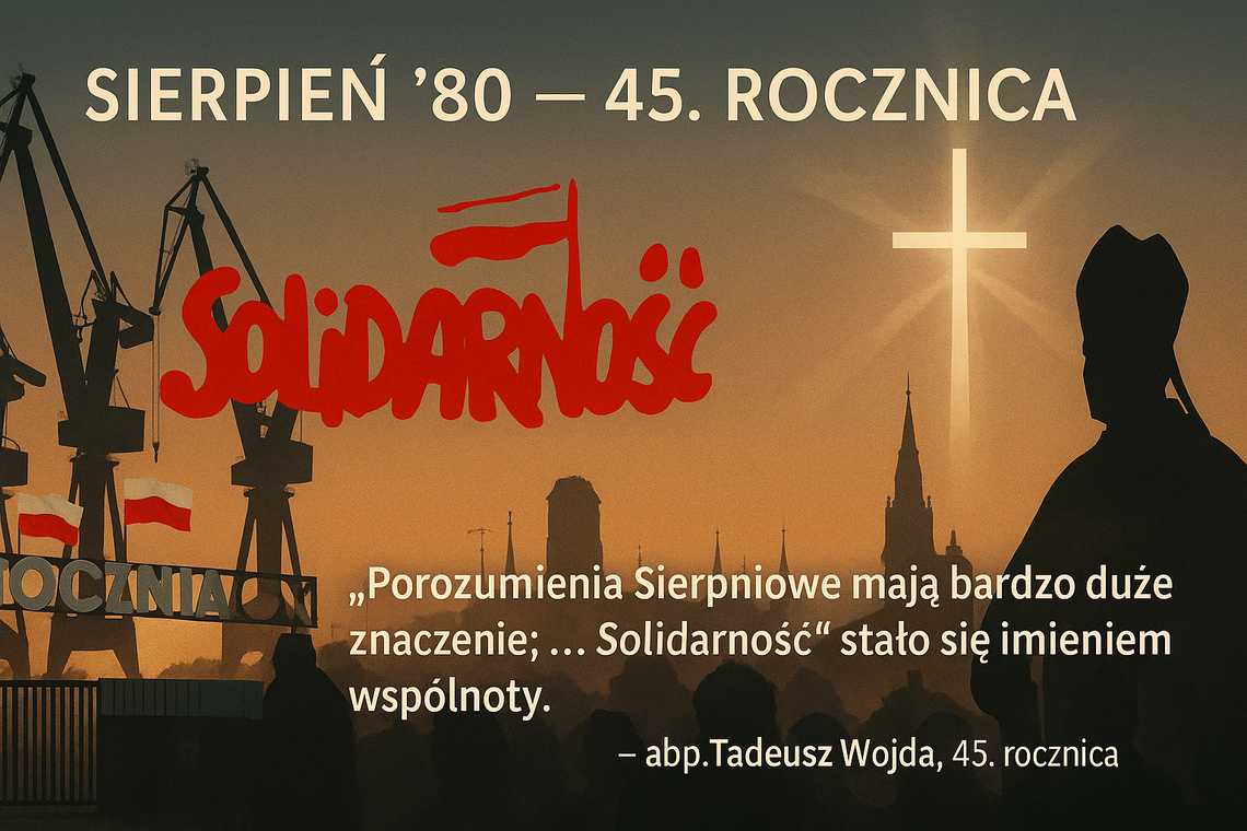 Abp Wojda: Porozumienia Sierpniowe przyczyniły się do pogłębienia świadomości społecznej, że jedność daje moc