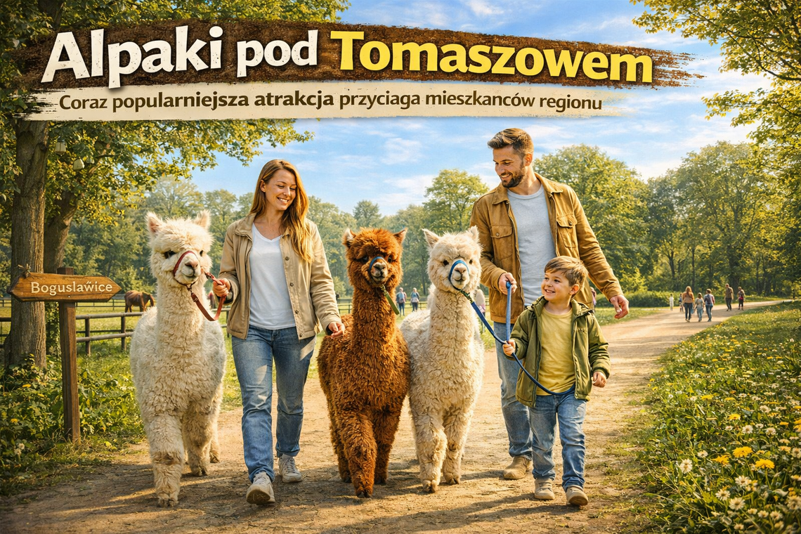 Alpaki pod Tomaszowem? Coraz popularniejsza atrakcja przyciąga mieszkańców regionu Alpaki pod Tomaszowem? Coraz popularniejsza atrakcja przyciąga mieszkańców regionu