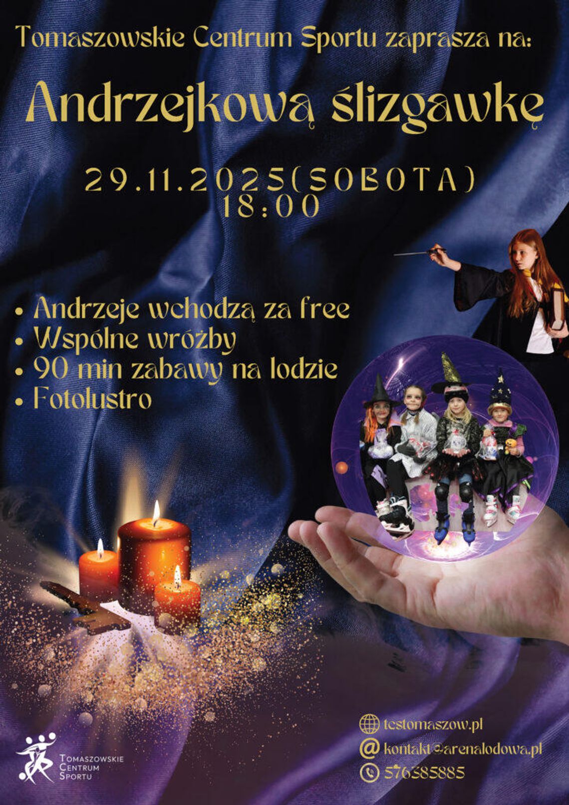 Andrzejkowa ślizgawka w Arenie