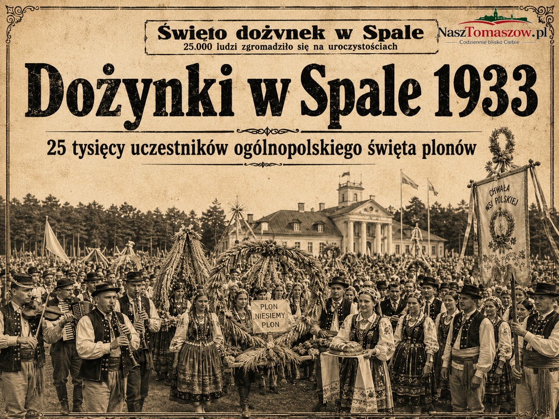 Archiwalne Dożynki Prezydenckie w Spale 1933: korowód, gwary i obrzędy II RP