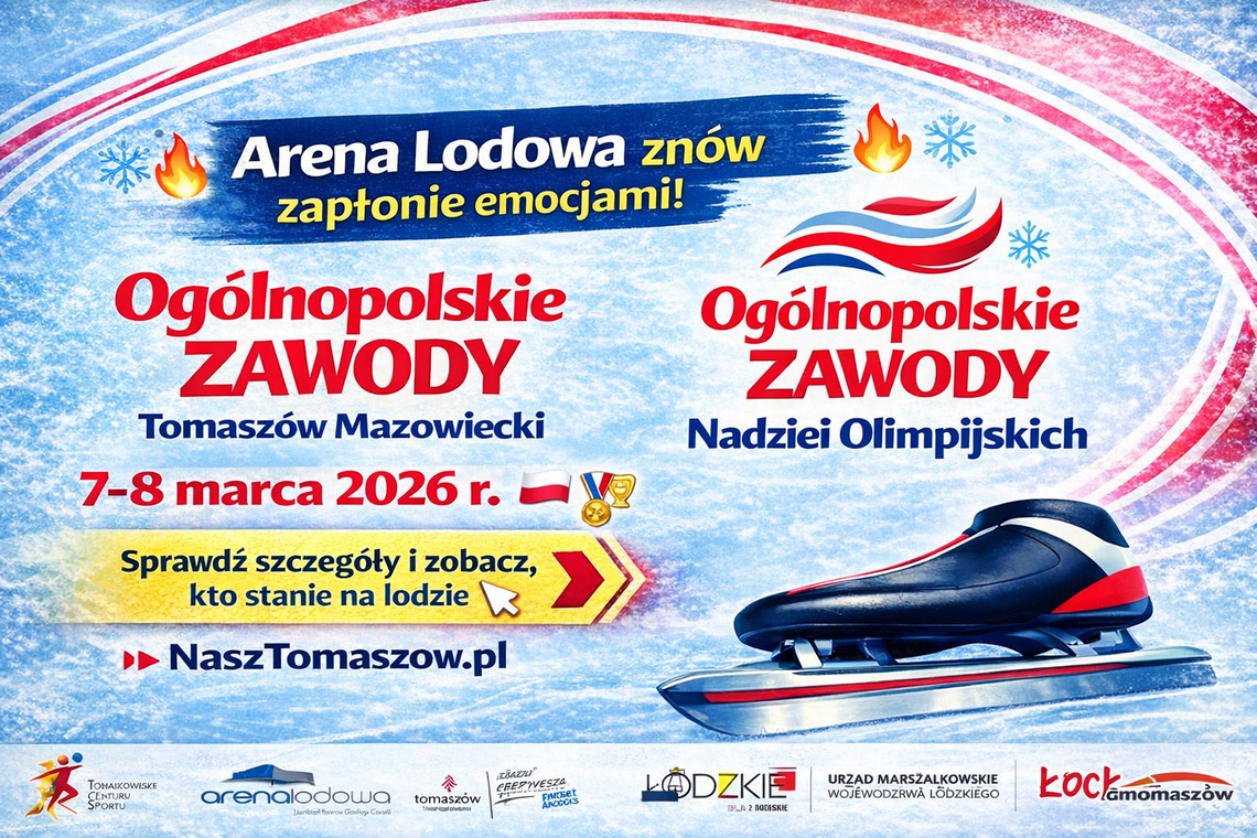 Arena Lodowa znów w centrum uwagi. Nadzieje olimpijskie wystartują w Tomaszowie! Arena Lodowa znów w centrum uwagi. Nadzieje olimpijskie wystartują w Tomaszowie!