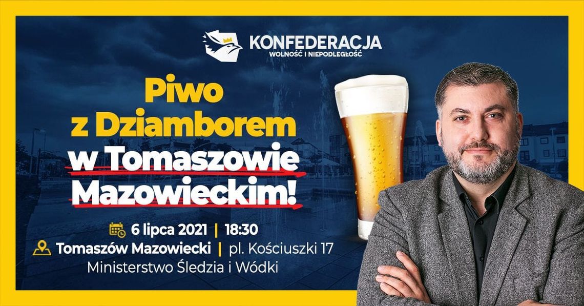 Artur Dziambor wpadnie na dzień do Tomaszowa, a my zajrzymy wypić z nim piwo 