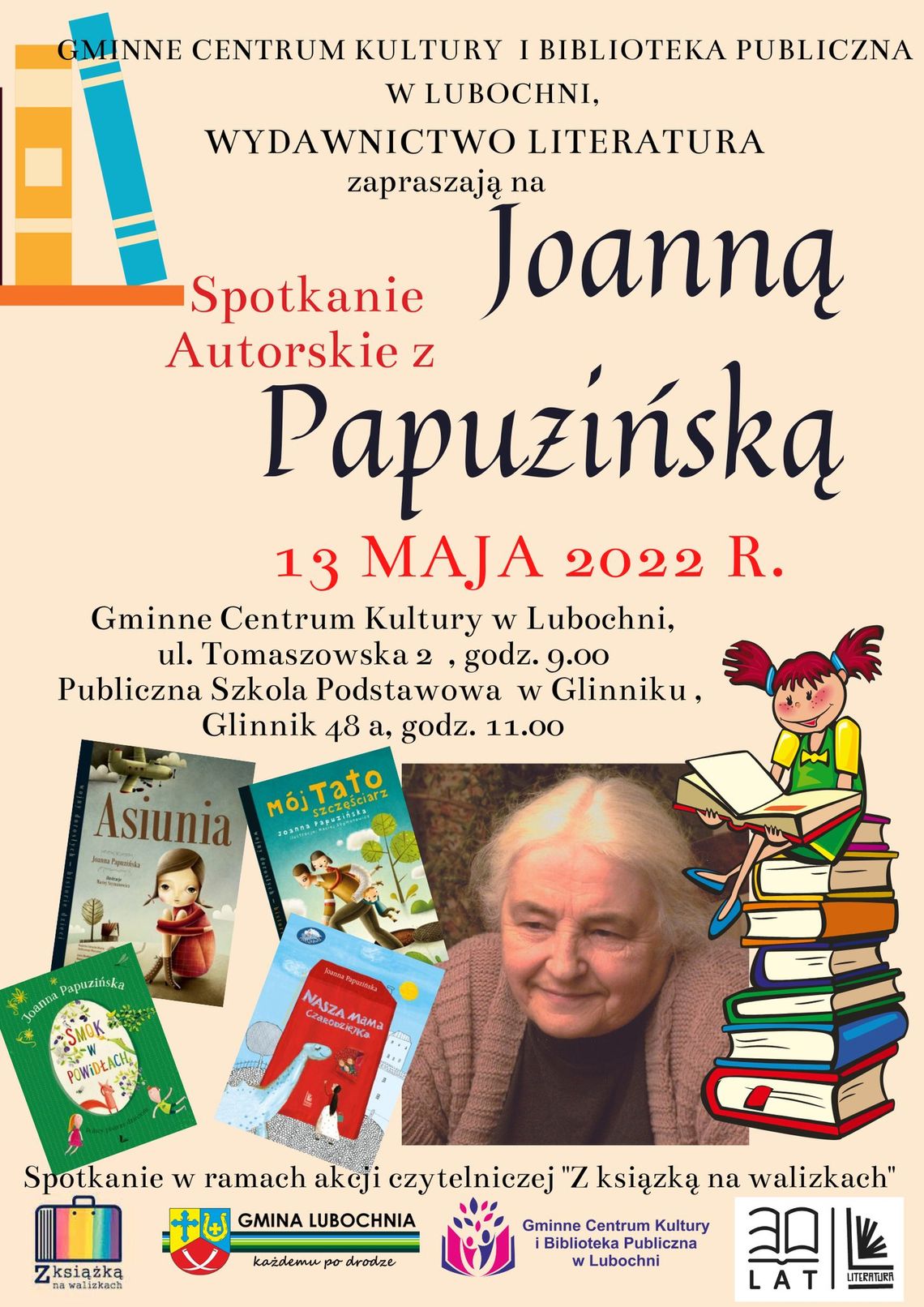 Autorka bestsellerowych książek dla dzieci odwiedzi Lubochnię!