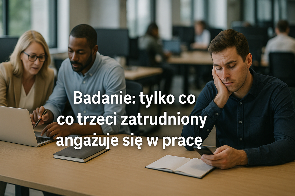 Badanie: tylko co trzeci zatrudniony angażuje się w pracę
