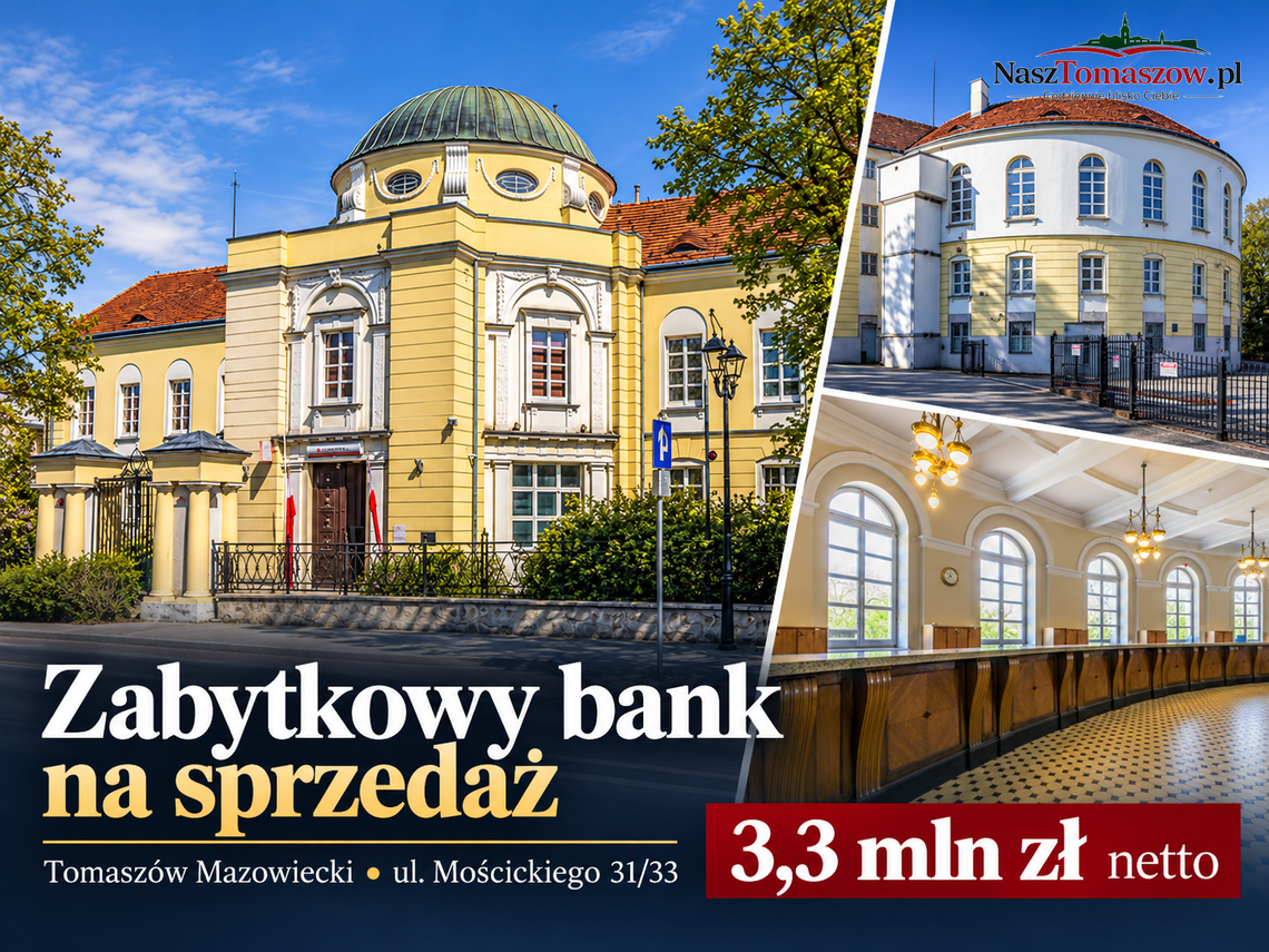 Bank Pekao wystawił na sprzedaż zabytkowy gmach przy Mościckiego. Cena: 3,3 mln zł
