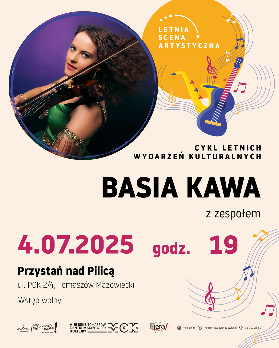 Basia Kawa z zespołem otworzy tegoroczny cykl Letnia Scena Artystyczna