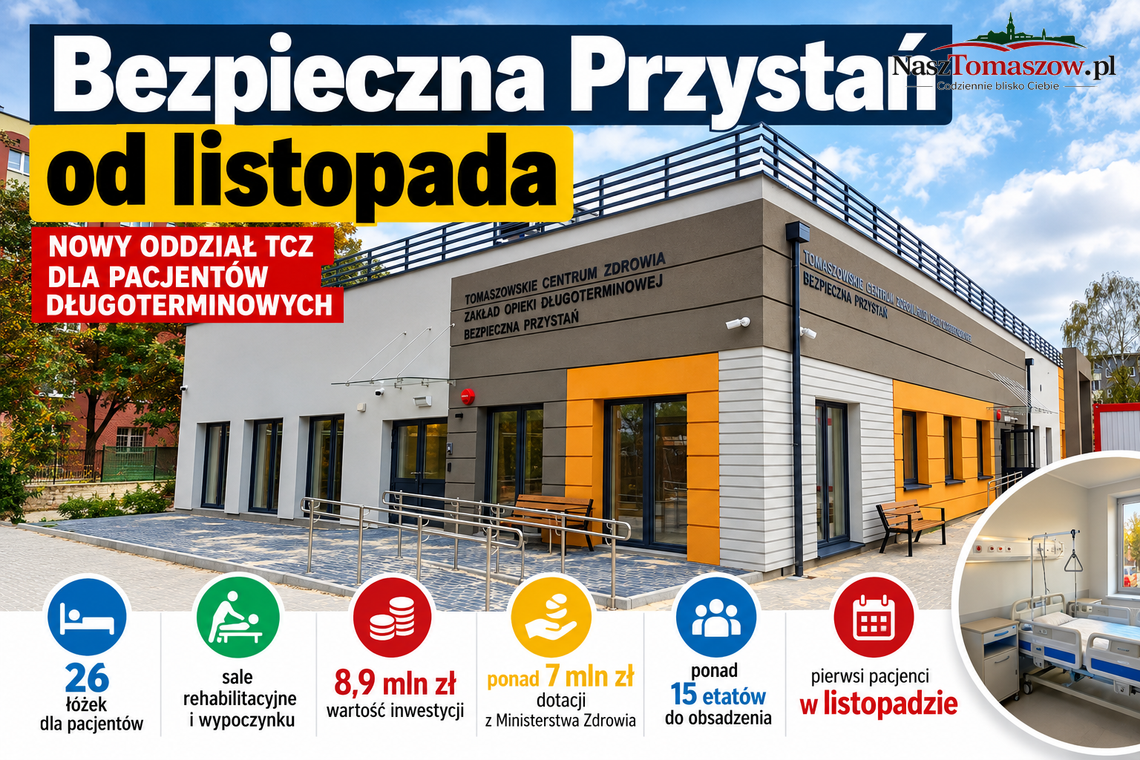 „Bezpieczna Przystań” niemal gotowa. Nowy oddział TCZ ma przyjąć pierwszych pacjentów w listopadzie