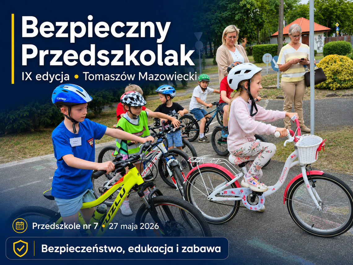 Bezpieczny Przedszkolak po raz dziewiąty. Dzieci z Tomaszowa uczyły się, jak nie zgubić rozsądku na drodze i w życiu