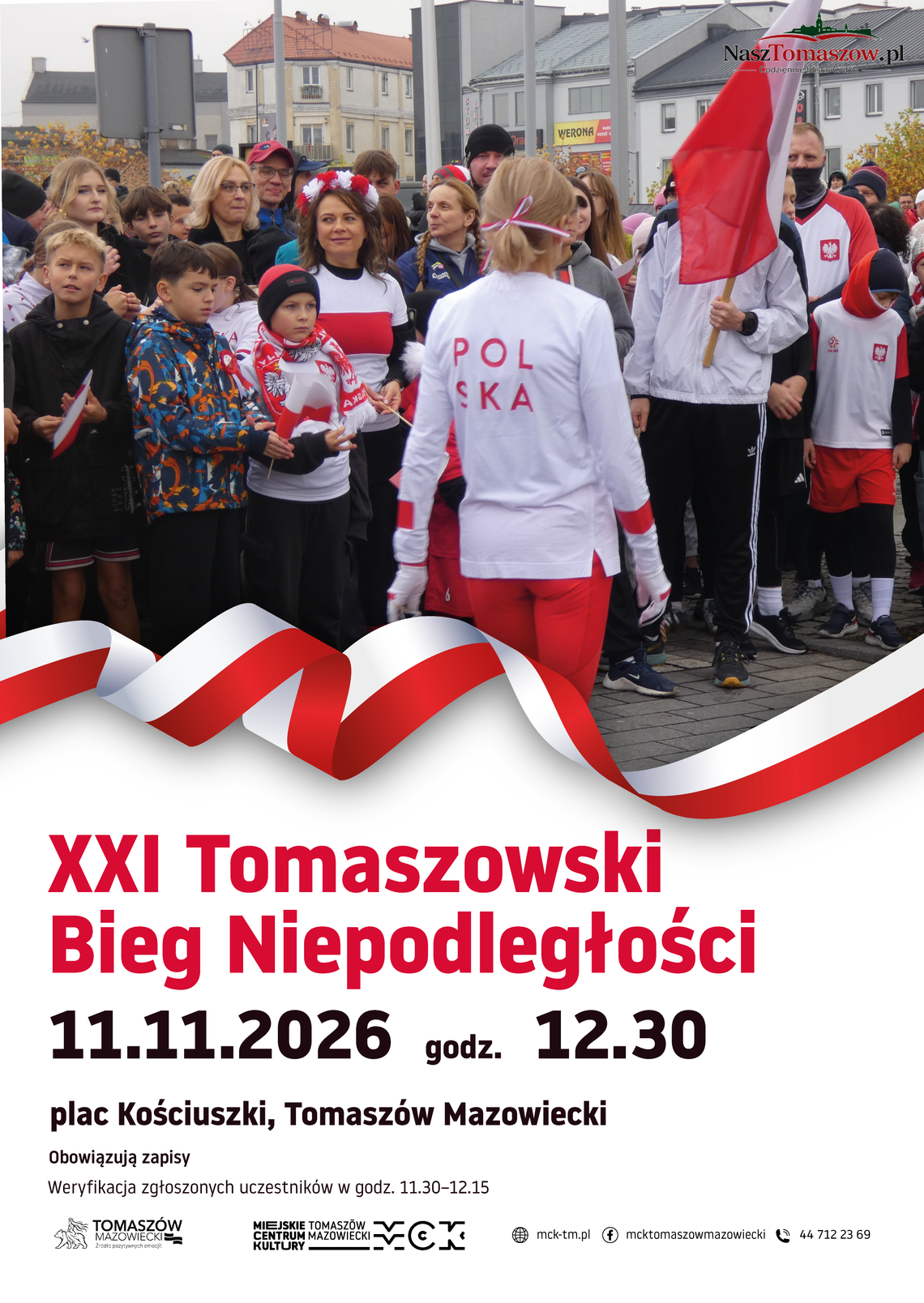 Biało-czerwony Tomaszów pobiegnie dla Niepodległej! Przed nami 21. Bieg Niepodległości Biało-czerwony Tomaszów pobiegnie dla Niepodległej! Przed nami 21. Bieg Niepodległości