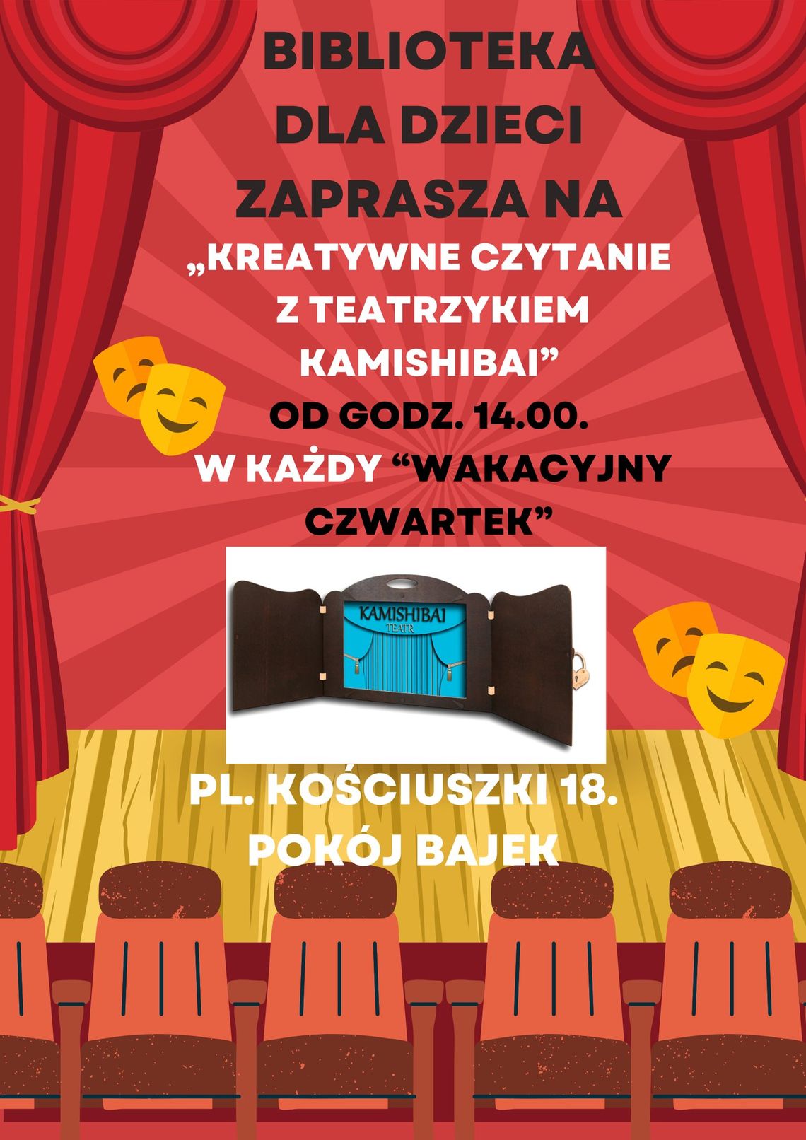 Biblioteka zaprasza dzieci na kreatywne czytanie