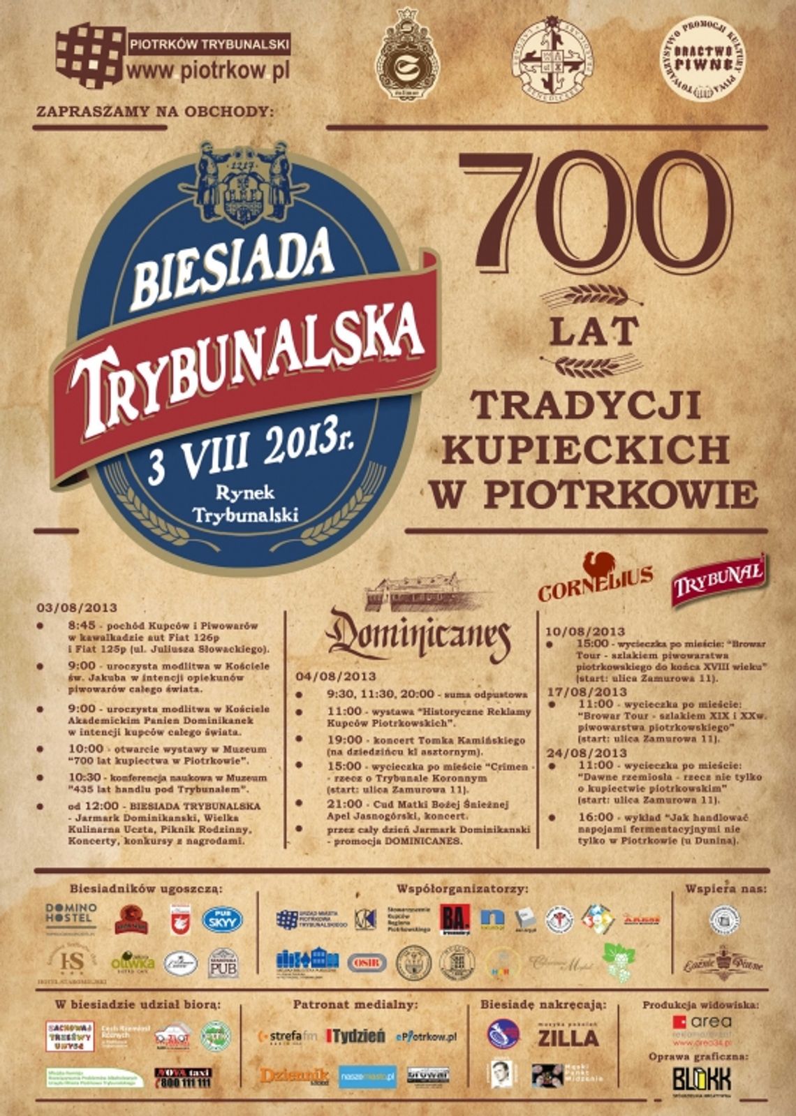 Biesiada Trybunalska na 700 lat tradycji kupieckich w Piotrkowie