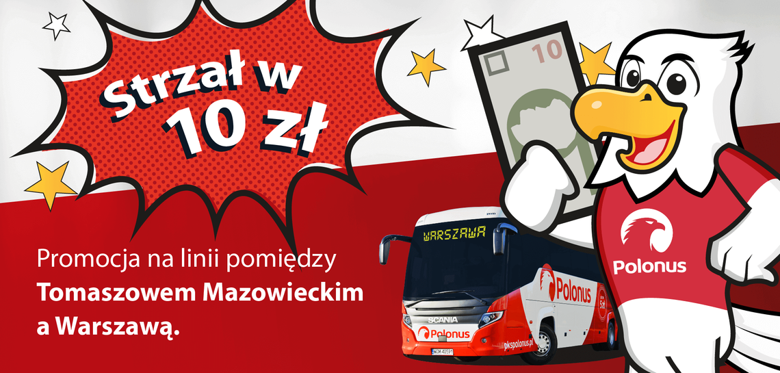 Bilety online z Tomaszowa do Warszawy za 10 zł!