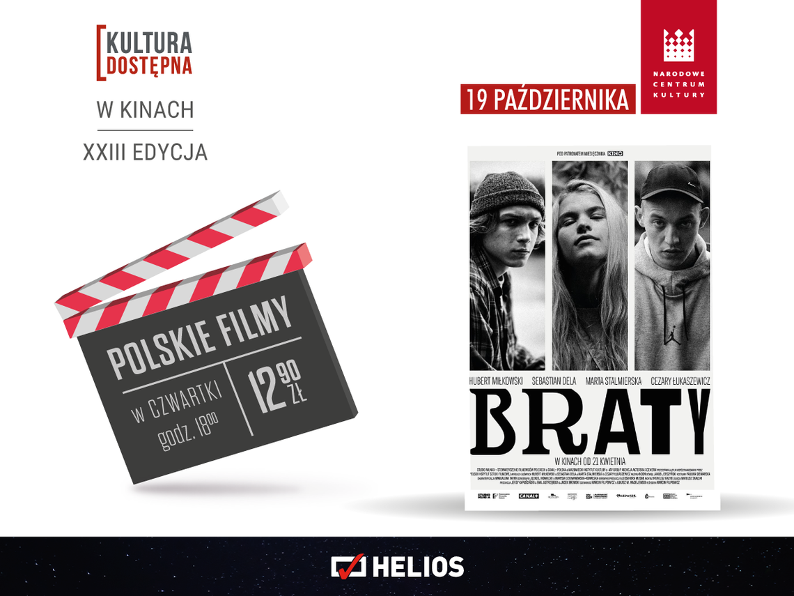 „Braty” 19 października w ramach cyklu  Kultura Dostępna