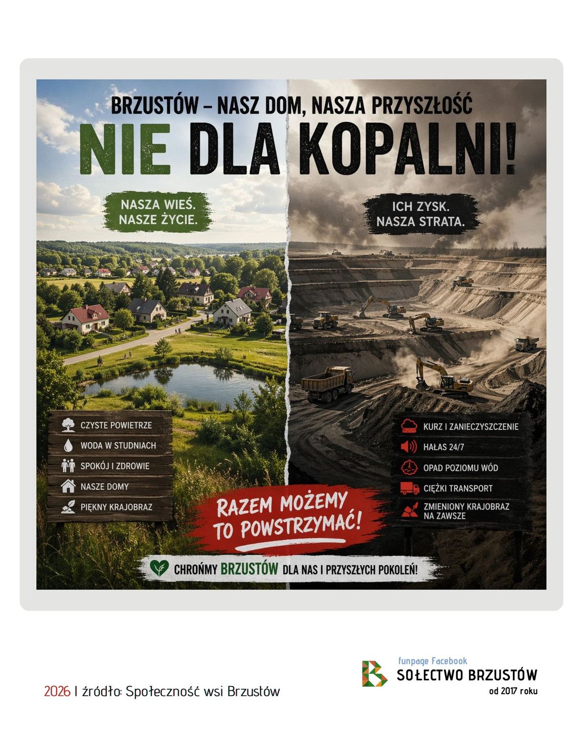 Brzustów. Spór o kopalnię piasku rozgrzewa mieszkańców. „Nie oddamy wody, przyrody i przyszłości”