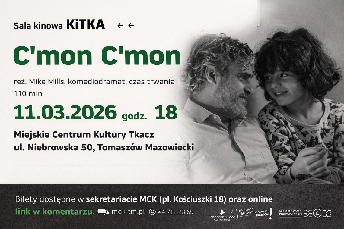 „C’mon C’mon” w Kinie KiTKA. Przed nami wyjątkowy seans w Tomaszowie Mazowieckim