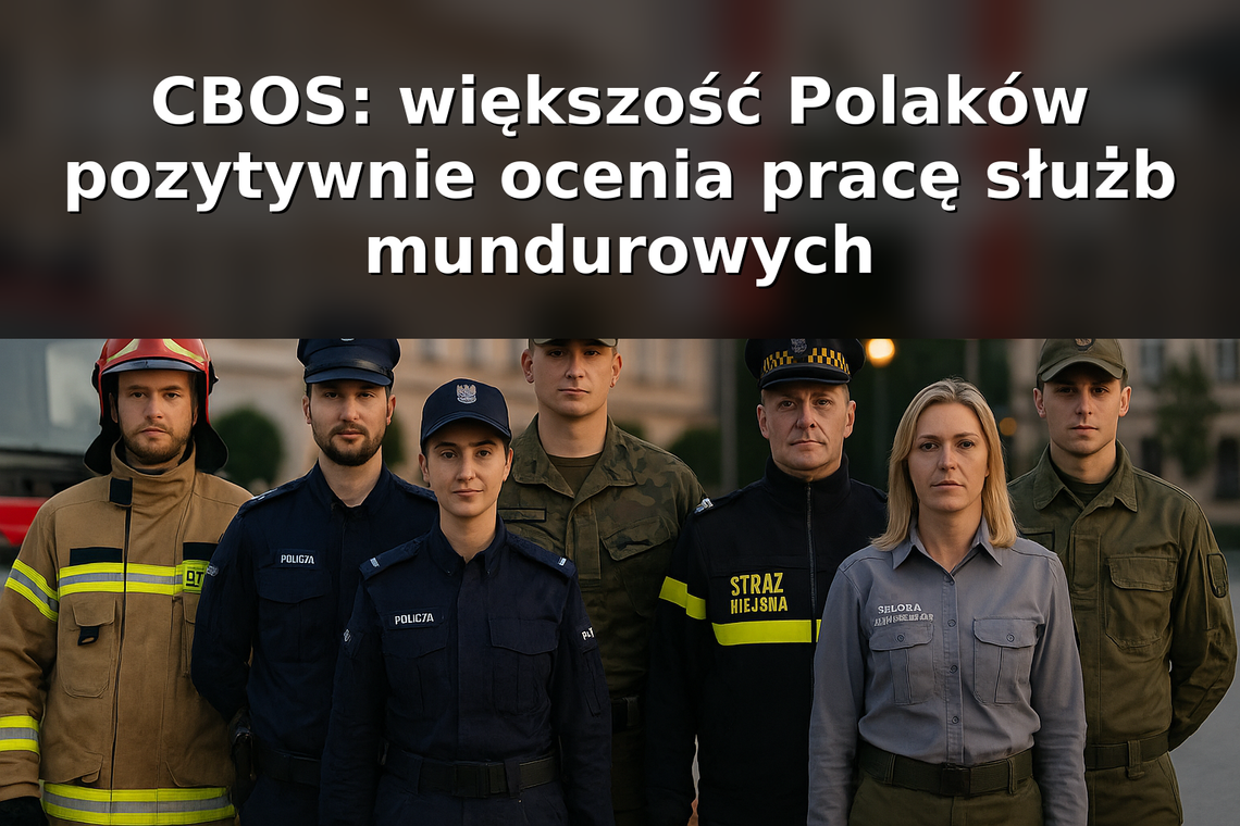 CBOS: większość Polaków pozytywnie ocenia pracę służb mundurowych