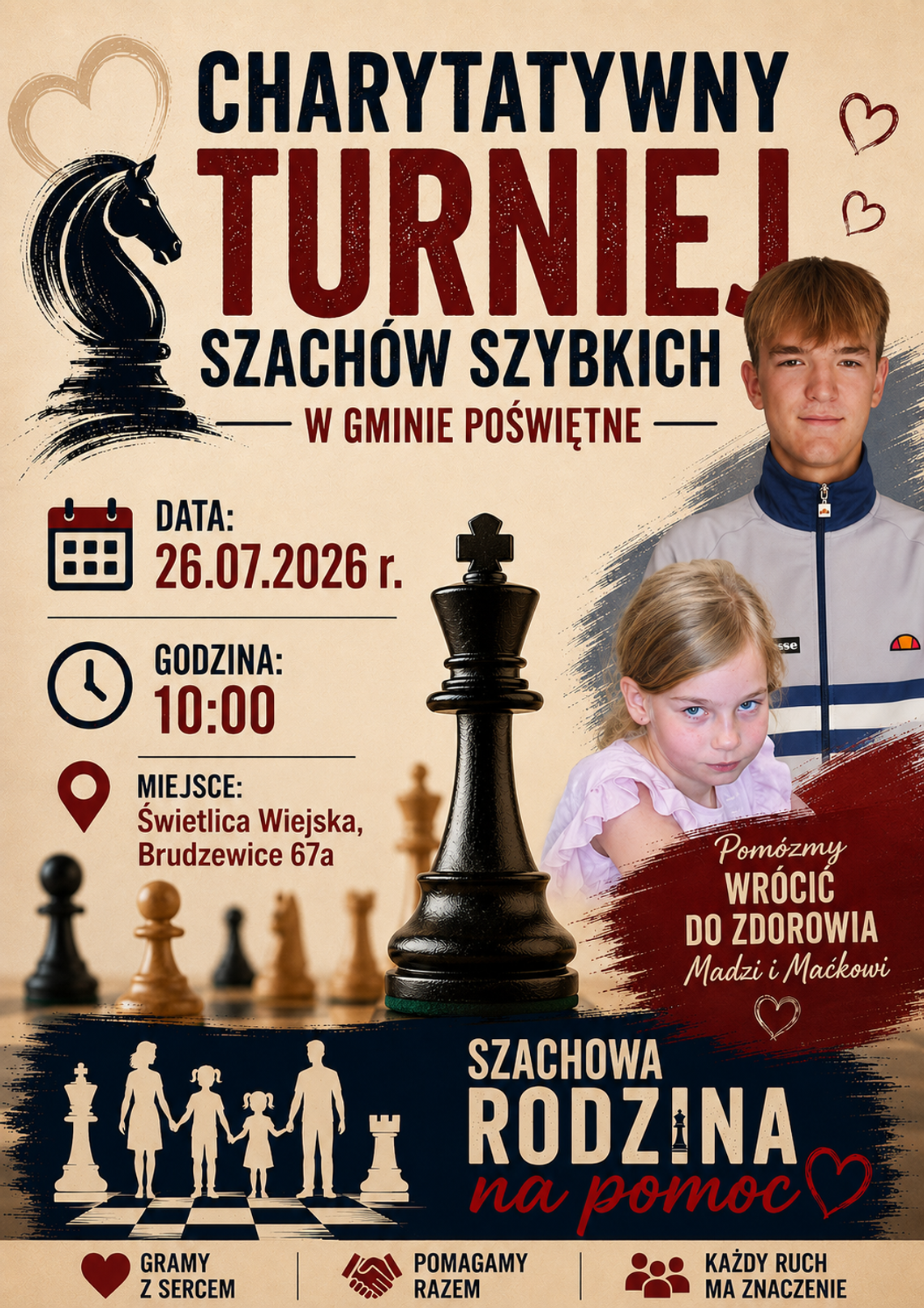 Charytatywny turniej szachów szybkich w Brudzewicach. Sportowa rywalizacja dla Madzi i Maćka Charytatywny turniej szachów szybkich w Brudzewicach. Sportowa rywalizacja dla Madzi i Maćka