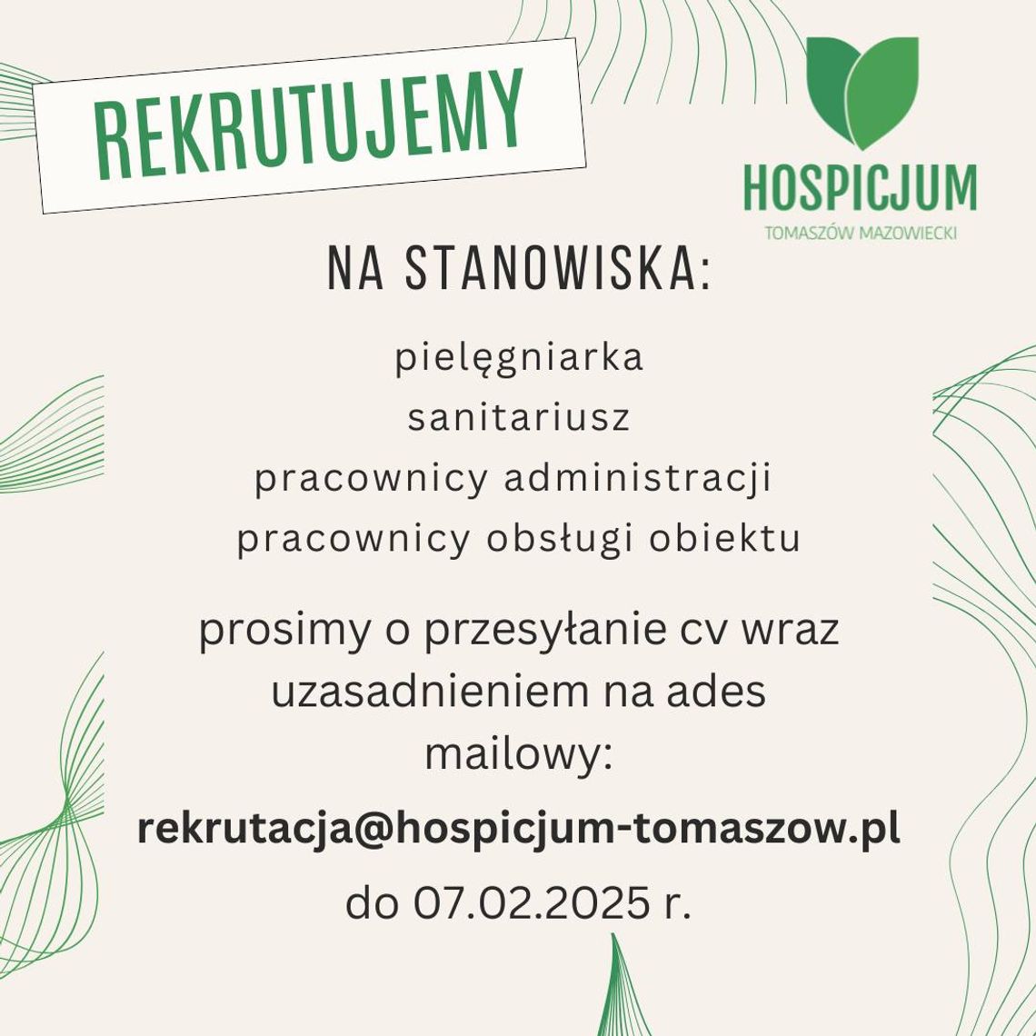 Chcesz pracować w hospicjum