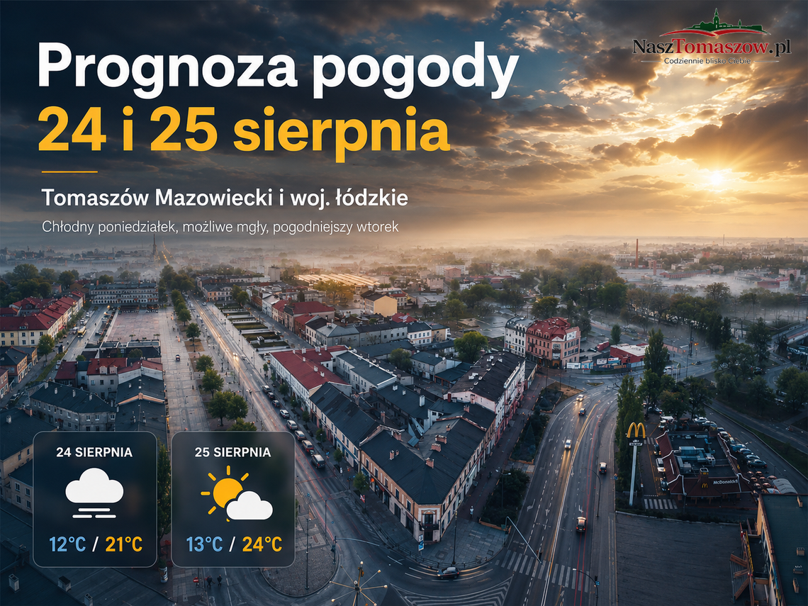 Chłodny oddech końcówki lata. Poniedziałek z chmurami, we wtorek więcej słońca