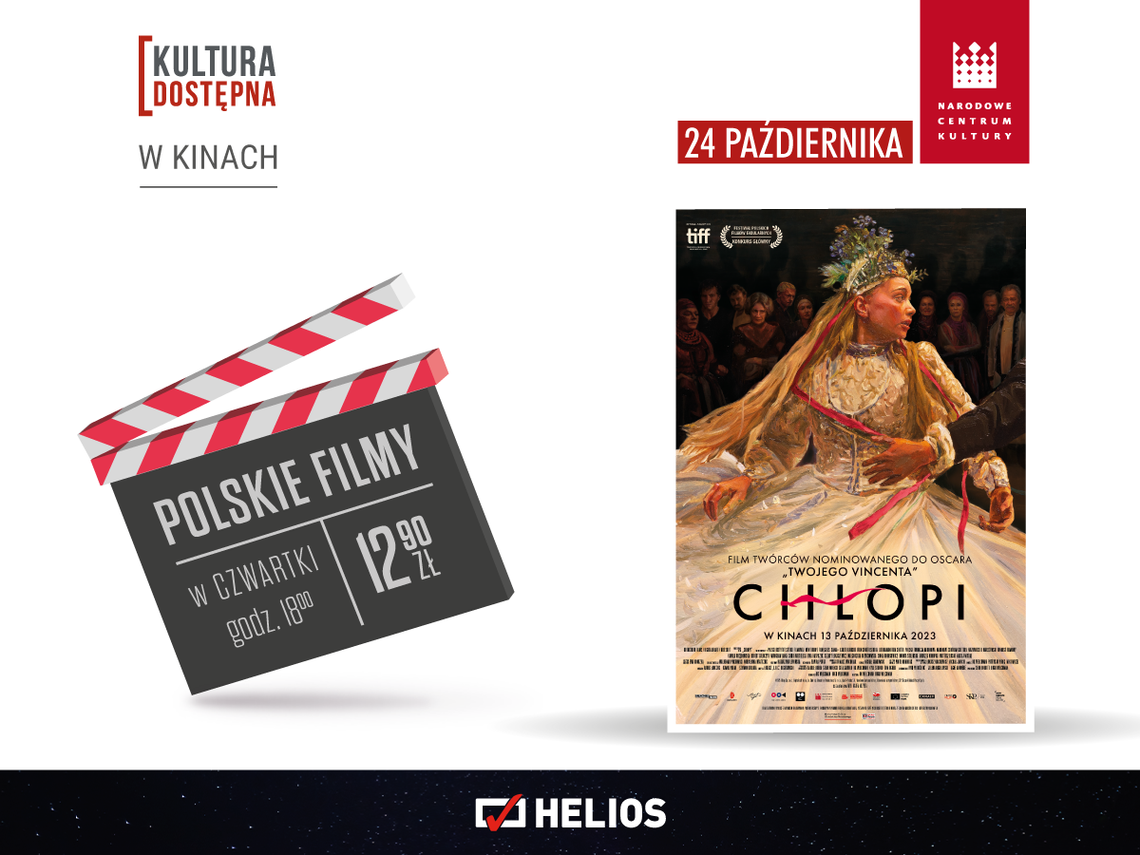 „Chłopi” – seans w ramach cyklu   Kultura Dostępna!