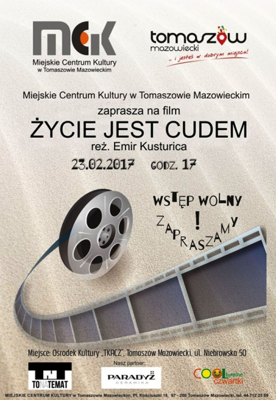“Coolturalne czwartki” - "Życie jest cudem"