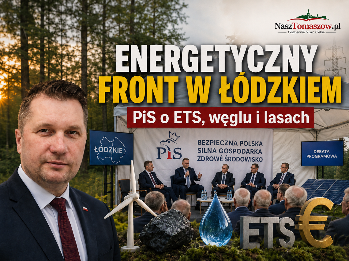 Czarnek w Łódzkiem: „Ideologia klimatyczna prowadzi do zubożenia Europy”. PiS zapowiada walkę z ETS i broni lasów