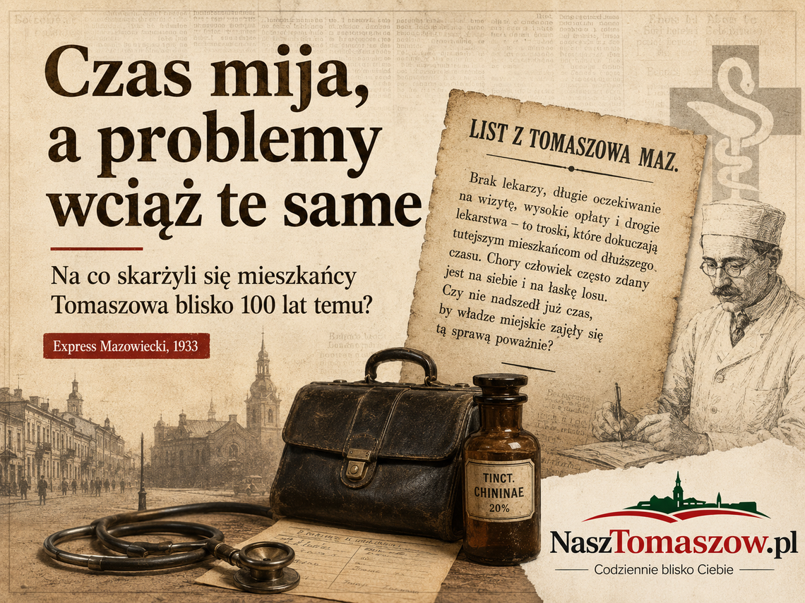 Czas mija a problemy wciąż te same. Przeczytajcie na co skarżyli się mieszkańcy Tomaszowa blisko 100 lat temu