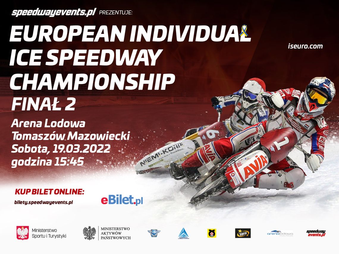 Czas na ostateczne rozstrzygnięcia! Ruszyła sprzedaż biletów na European Individual Ice Speedway Championship w Tomaszowie Mazowieckim