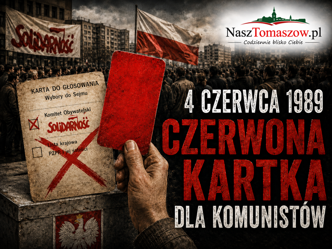 Czerwona kartka dla komunistów. 4 czerwca 1989 roku Polska wybrała wolność