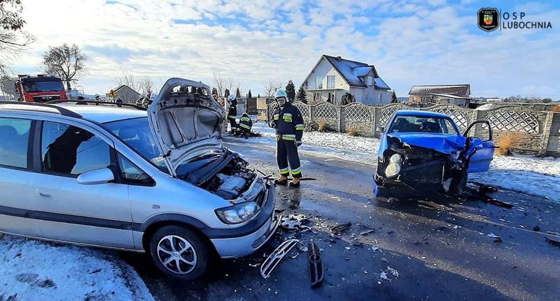 Czołowe zderzenie w Rękawcu 